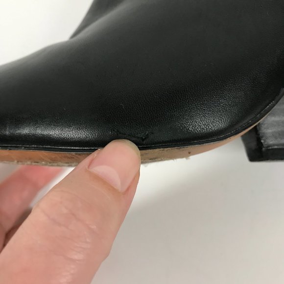 Steve by Steve Madden Black Leather Maliik Ankle boot - Picture 8 of 8